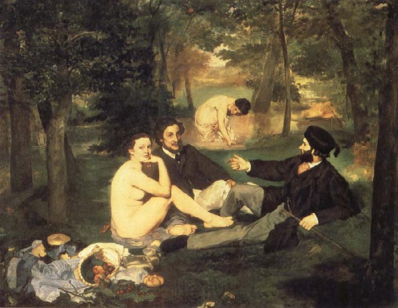 Edouard Manet Fruhstuch in Grunen